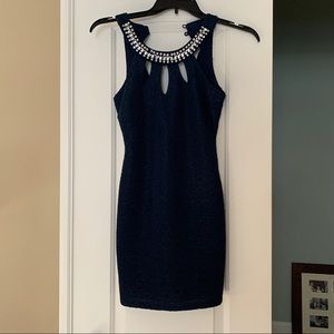 Navy Homecoming Dress